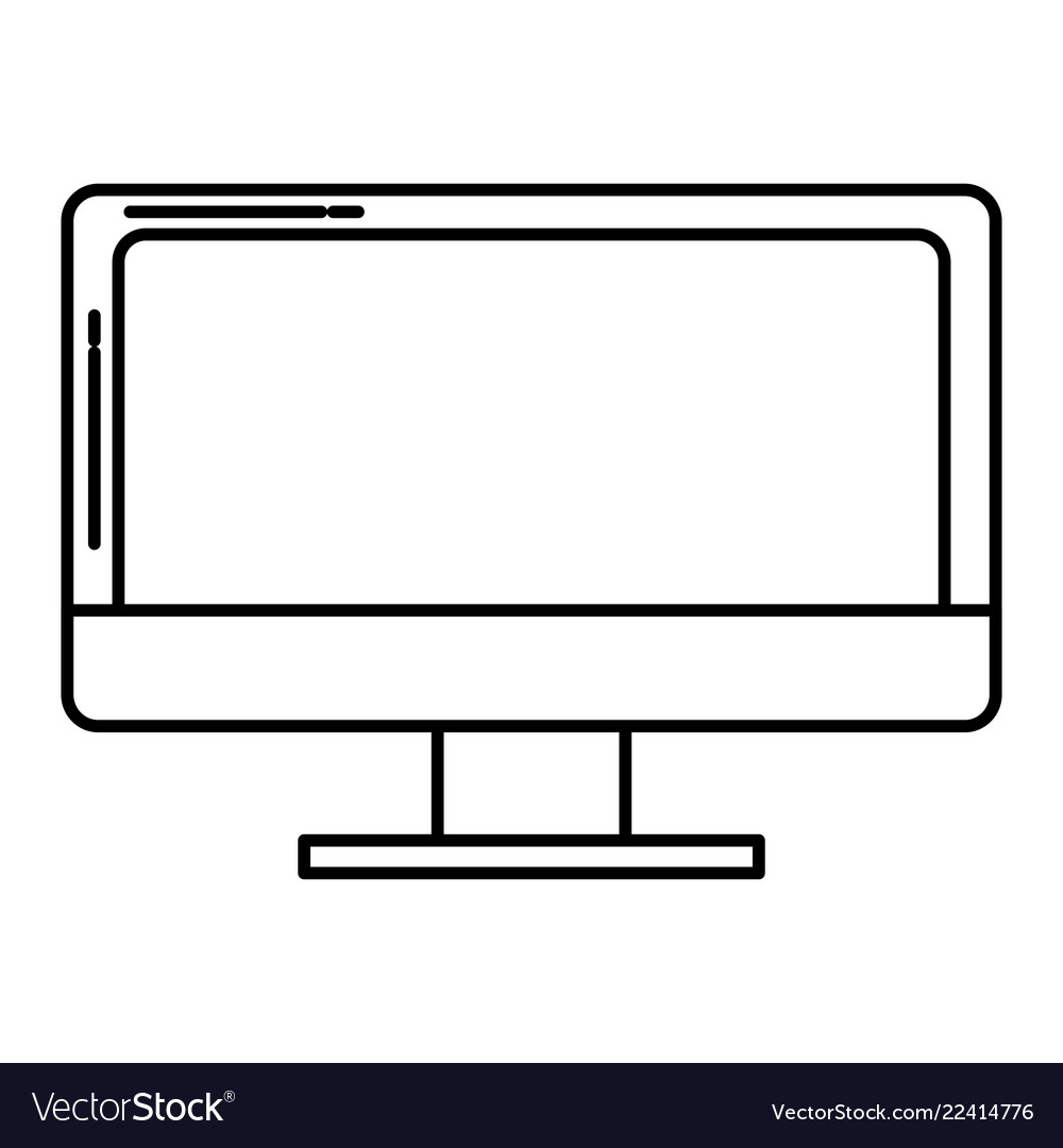 Computer screen technology Royalty Free Vector Image