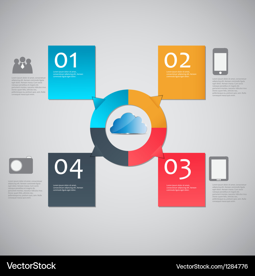 Infographic template Royalty Free Vector Image