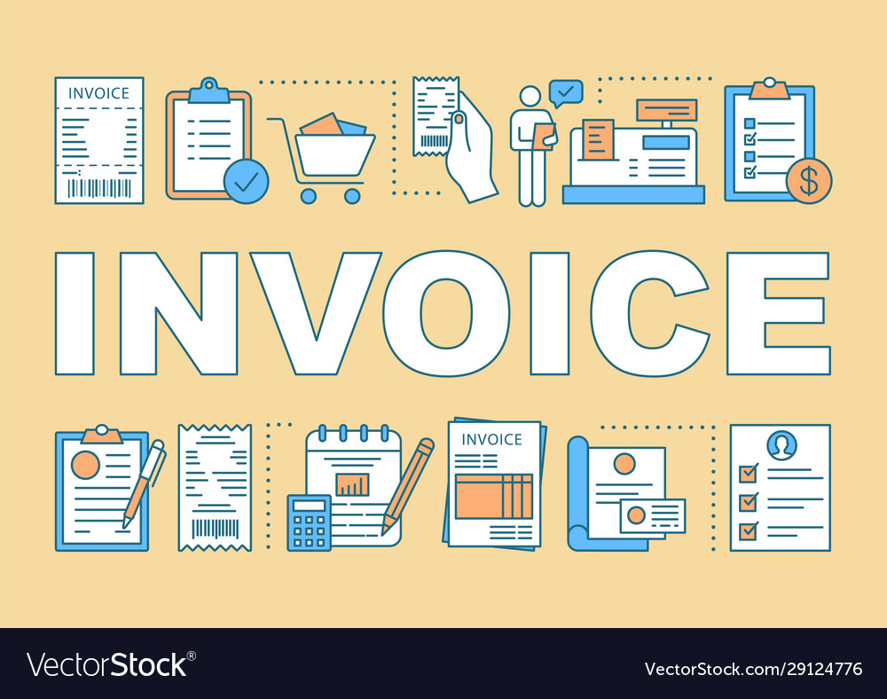 Invoice Wort Konzepte Banner