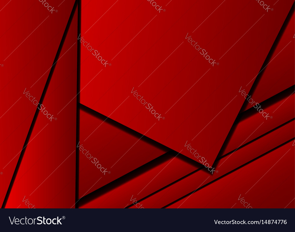 Red background abstract square overlap concept
