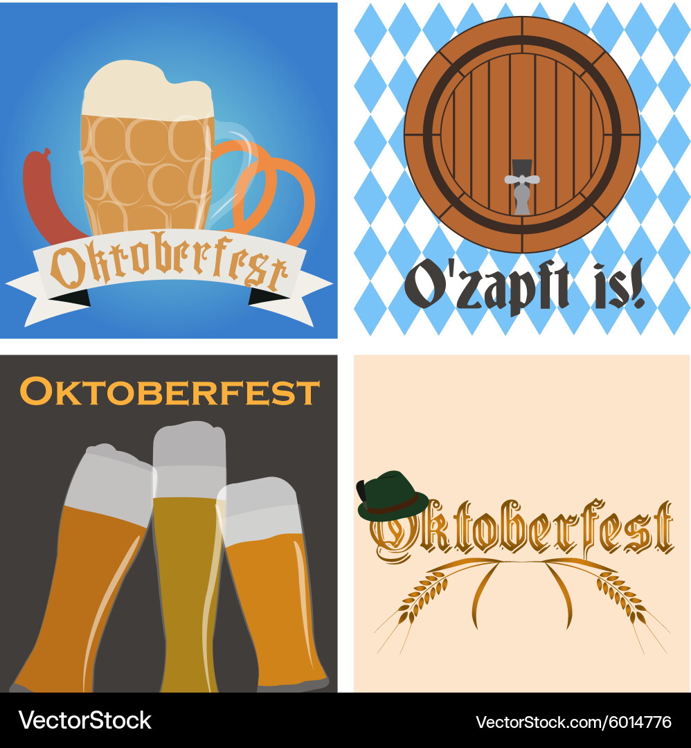 Set backgrounds with traditional elements Vector Image