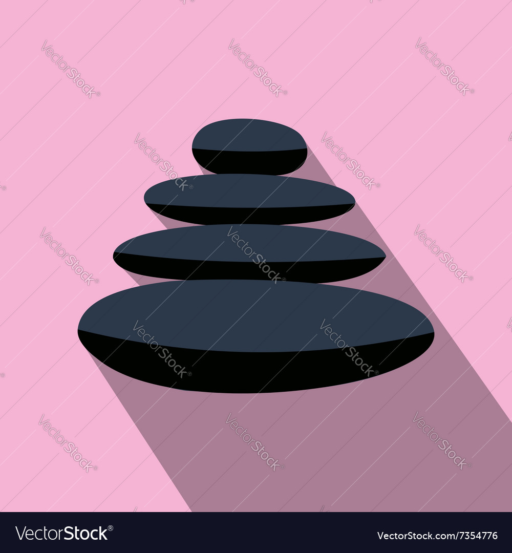 Zen Basalt Stones Flat Icon Royalty Free Vector Image Zen Basalt Stones Flat Icon Royalty Free Vector Image