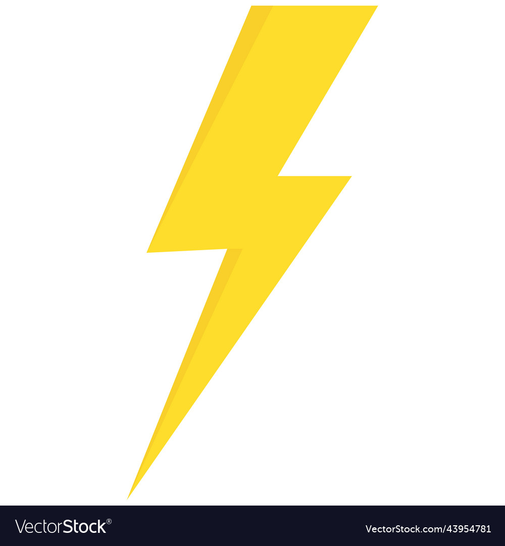 Electric icons isolated bolt lightning