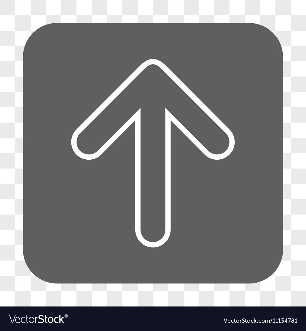 Rounded arrow up square button