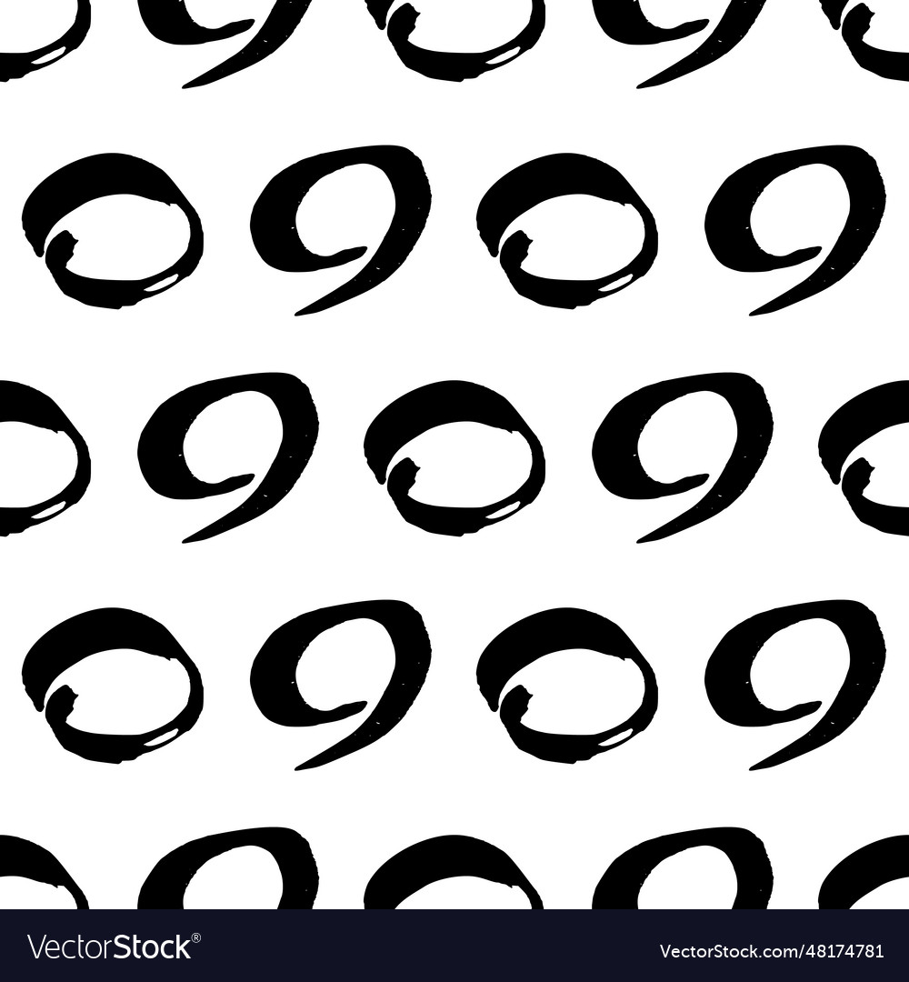 Seamless pattern with sketch circles shape vector image Seamless pattern with sketch circles shape