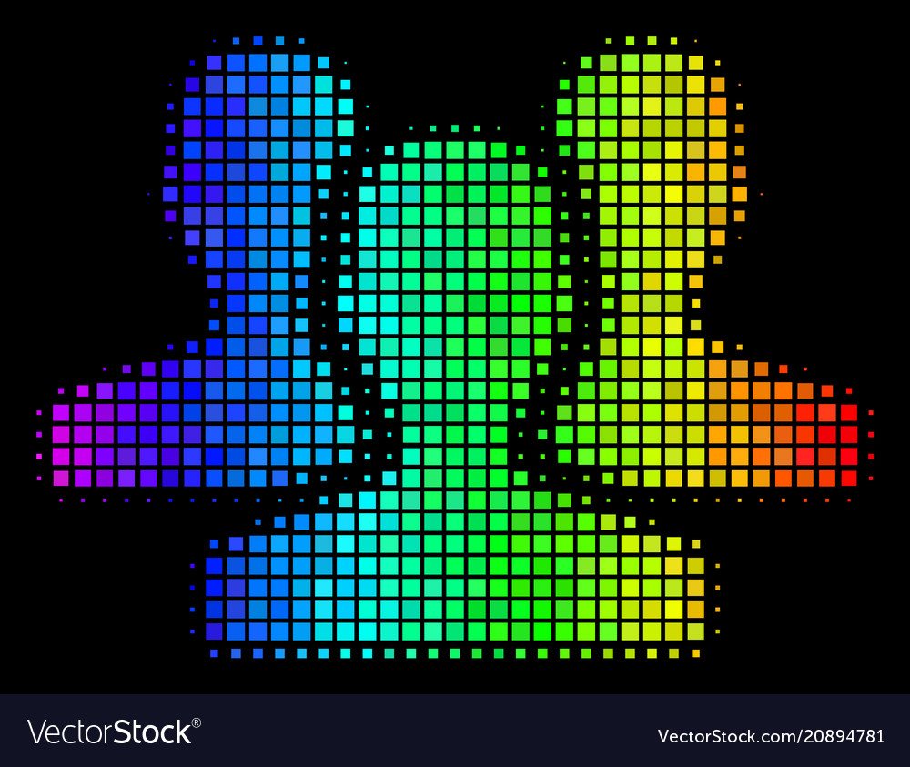 Spectral colored dot users icon