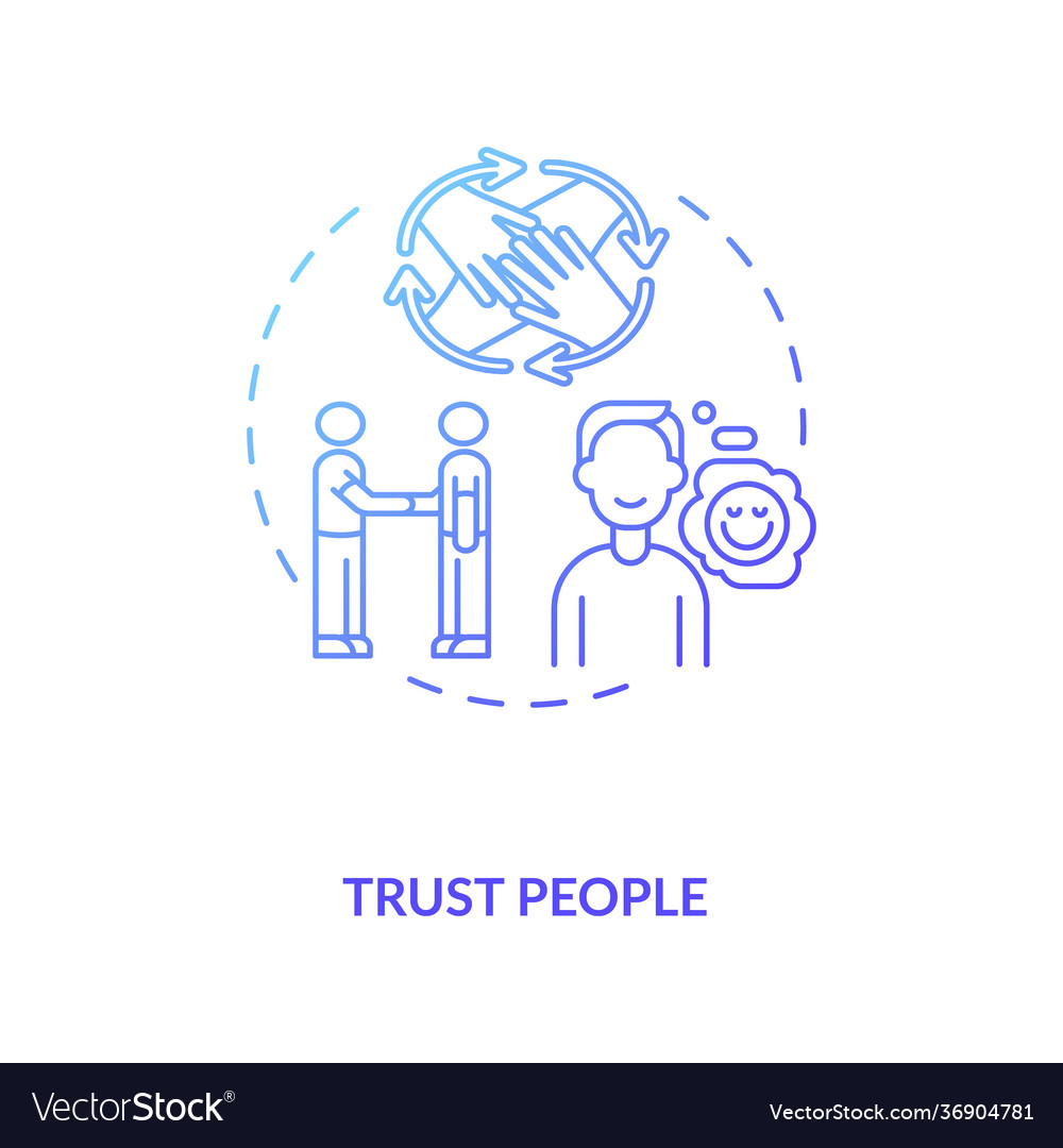 Trust people concept icon