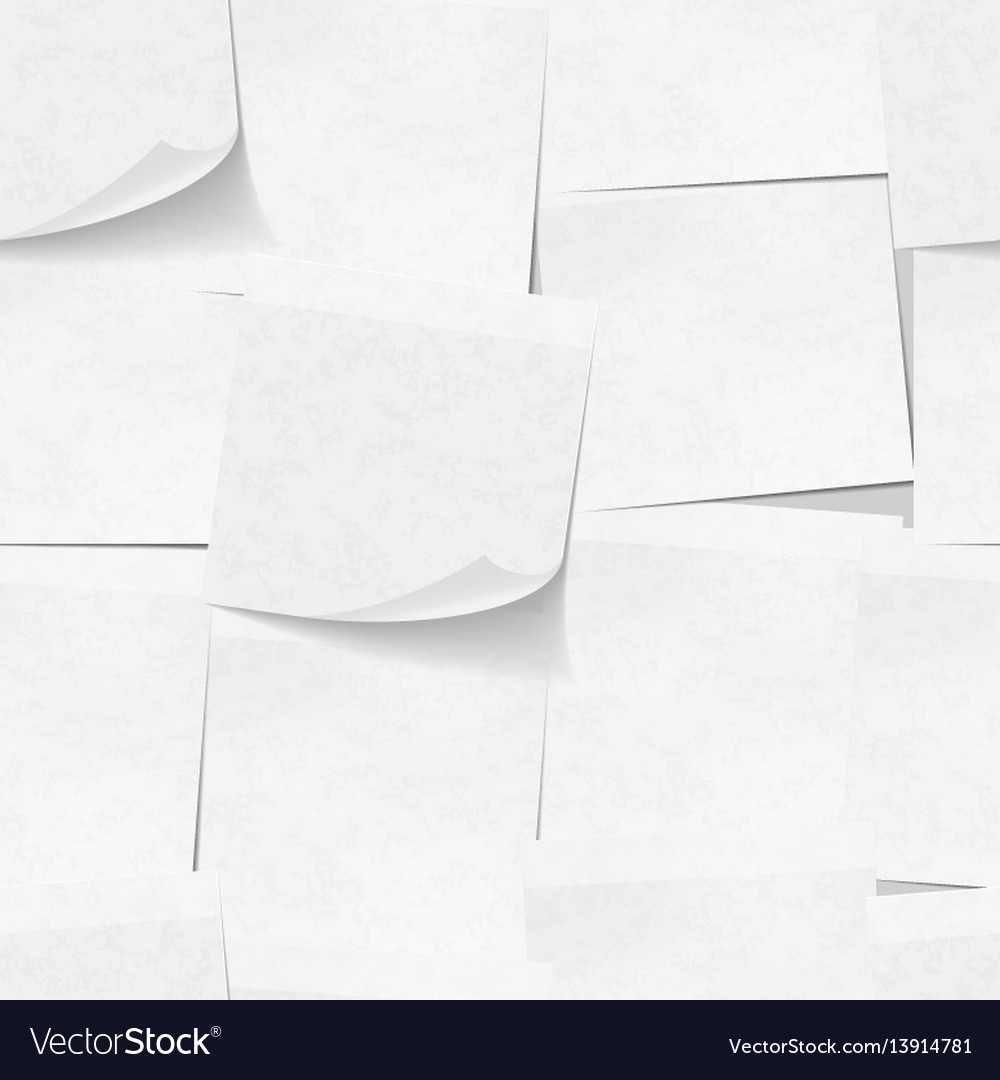 White Sticky Notes Pattern