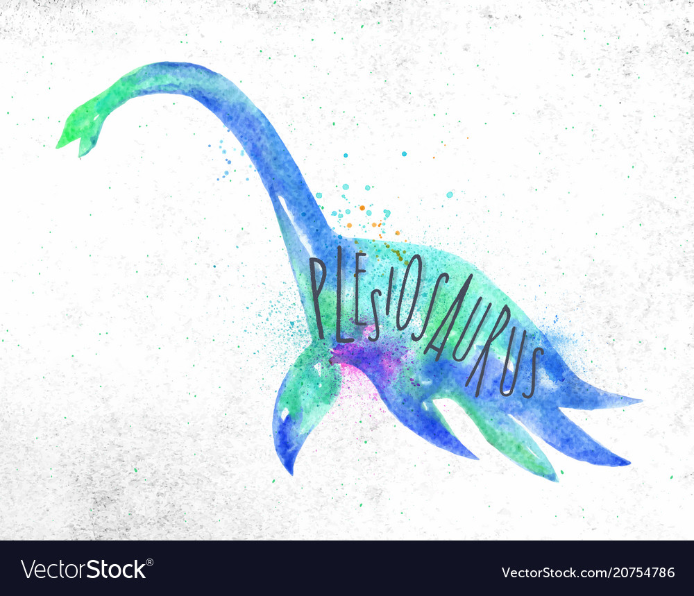 dynosaur-plesiosaurus-vivid-royalty-free-vector-image