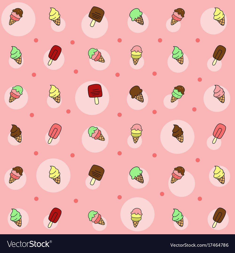 ice cream doodle girly pattern template girly pattern