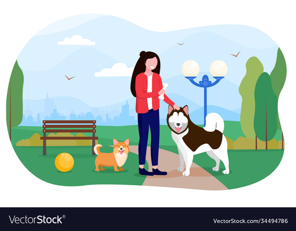 Love for animals concept Royalty Free Vector Image