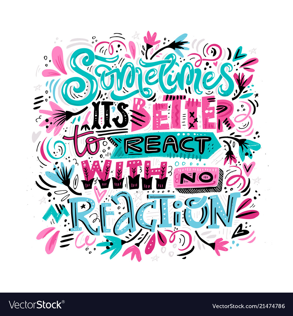 React with no reaction vector image React with no reaction