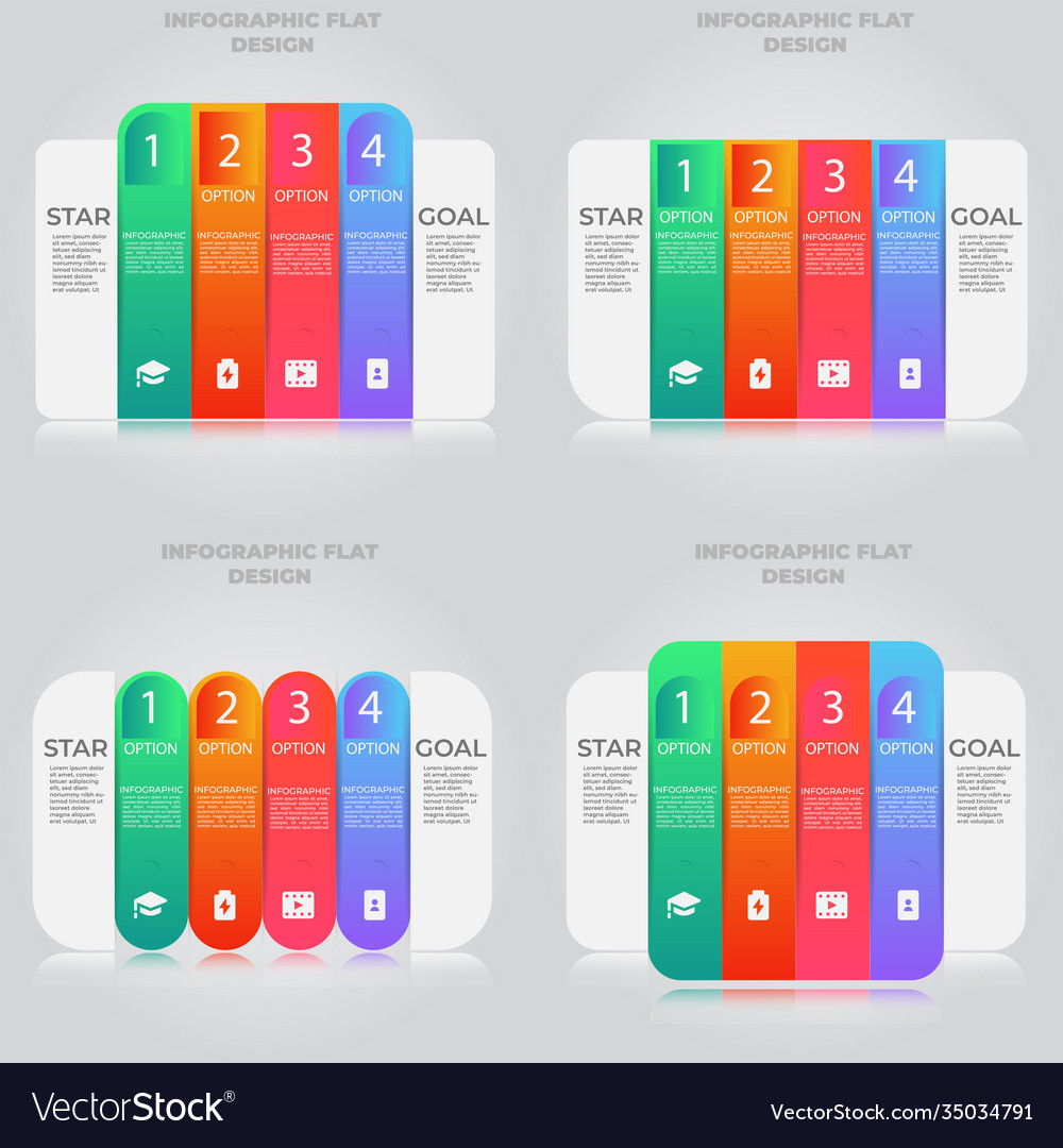 Business data visualization process chart Vector Image