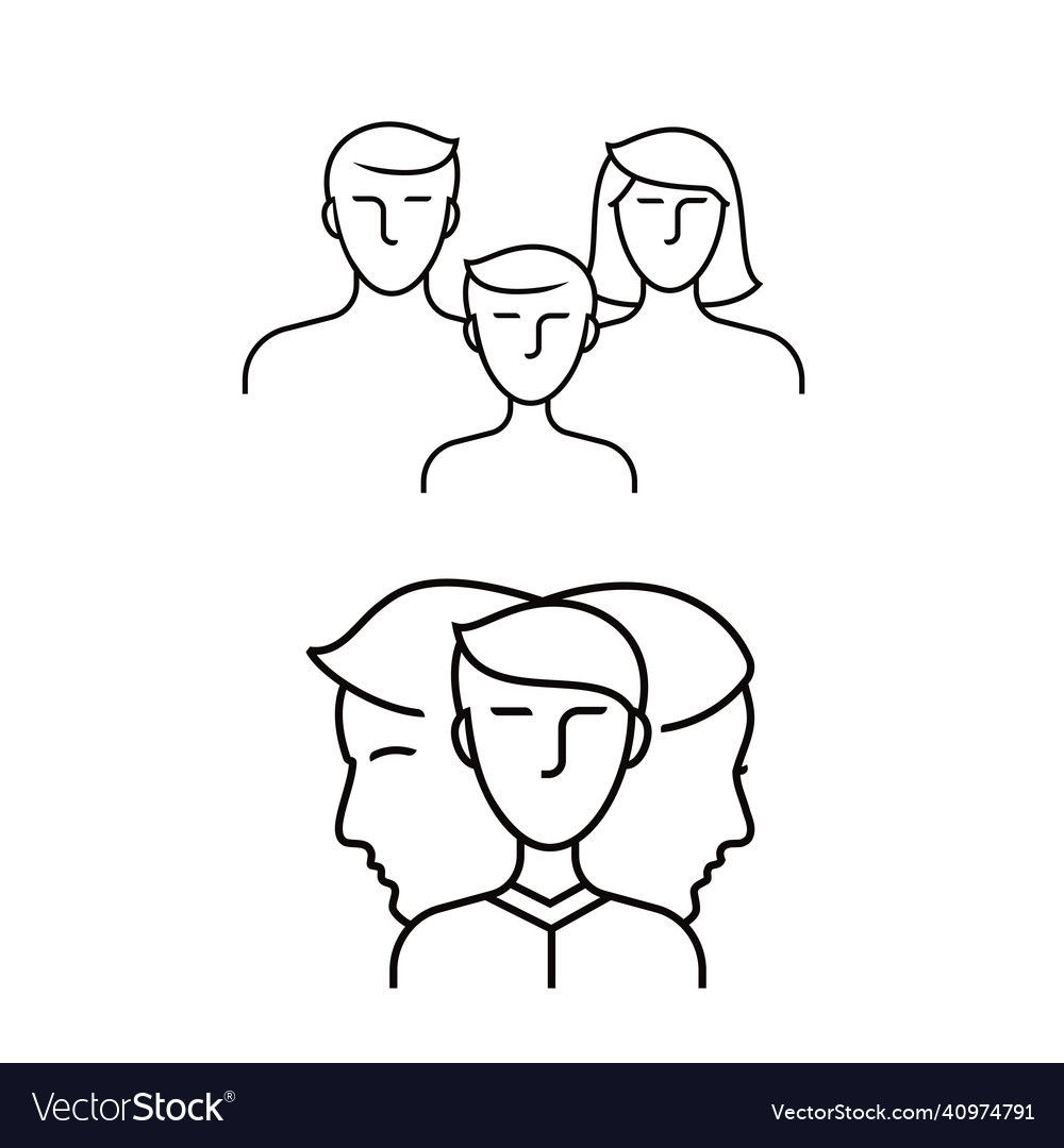 Family and child custody graphics vector image Family and child custody graphics