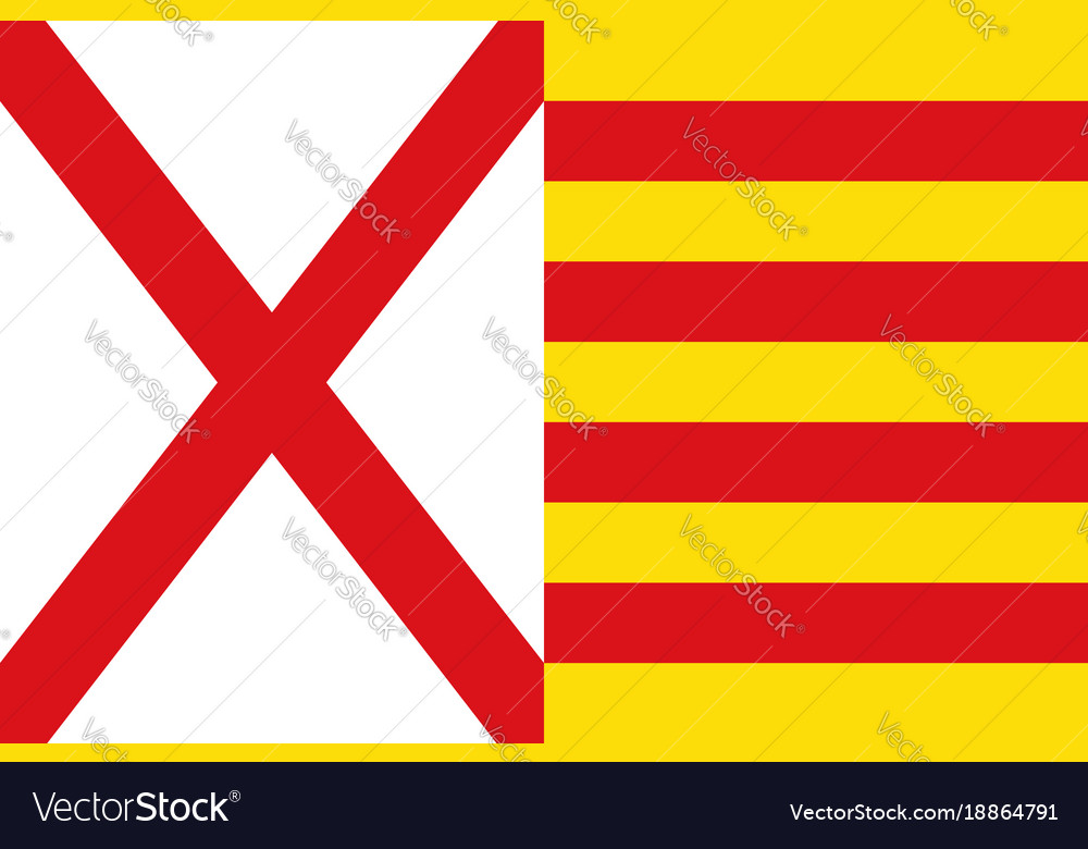 Flag of lhospitalet de llobregat barcelona