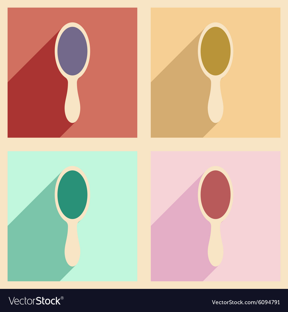 Flat with shadow concept and mobile application