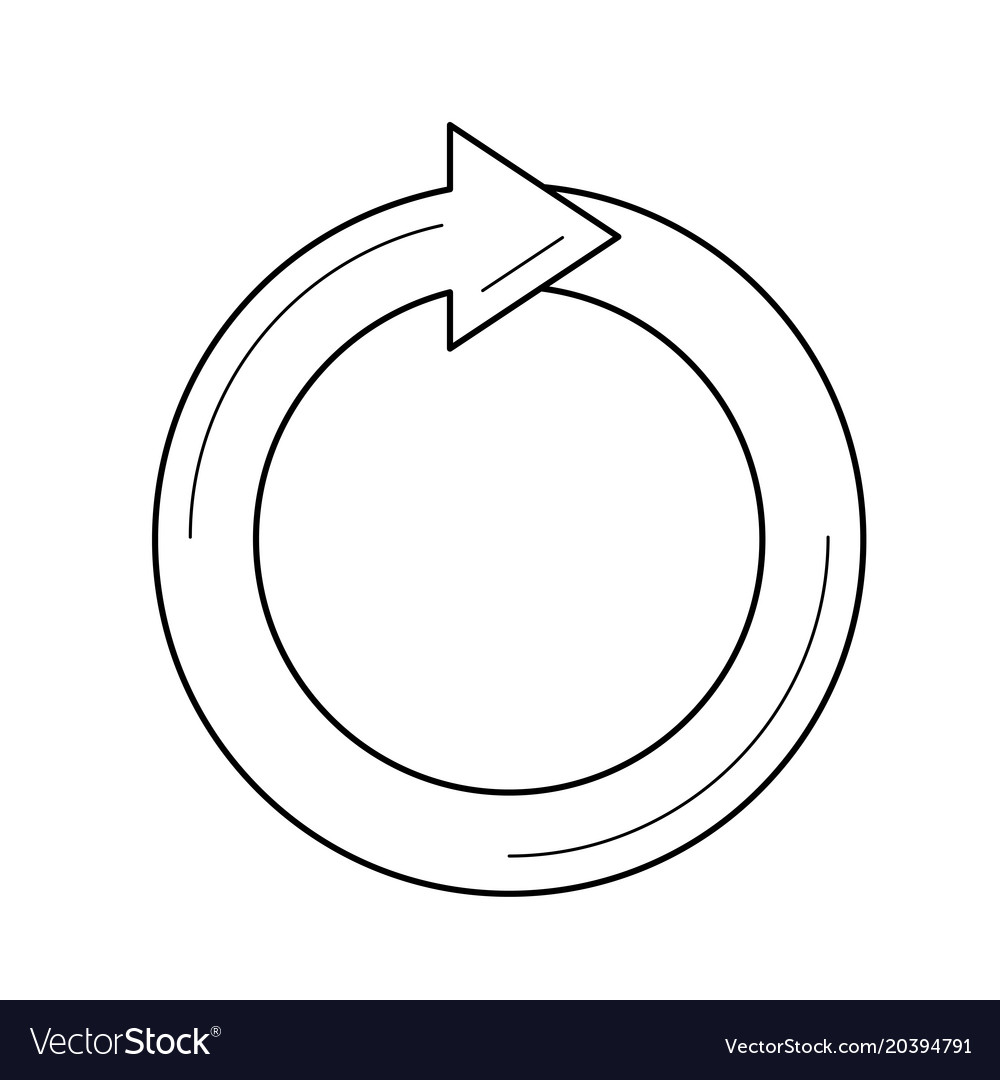 Recycling line icon Royalty Free Vector Image - VectorStock