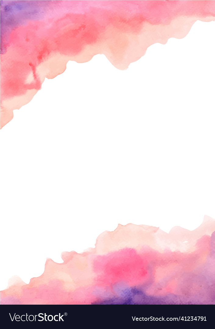 Romantic pink and purple watercolor background