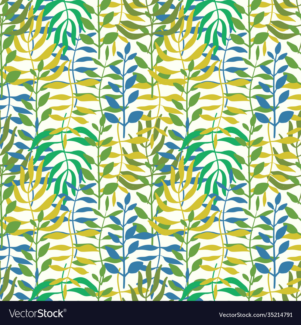 Seamless floral jungle pattern