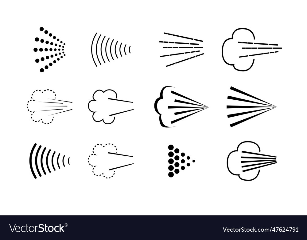 Spray-Symbole setzen Dampfreinigung