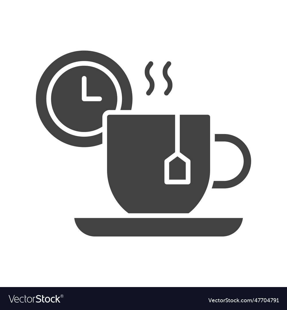 Tea break icon image Royalty Free Vector Image