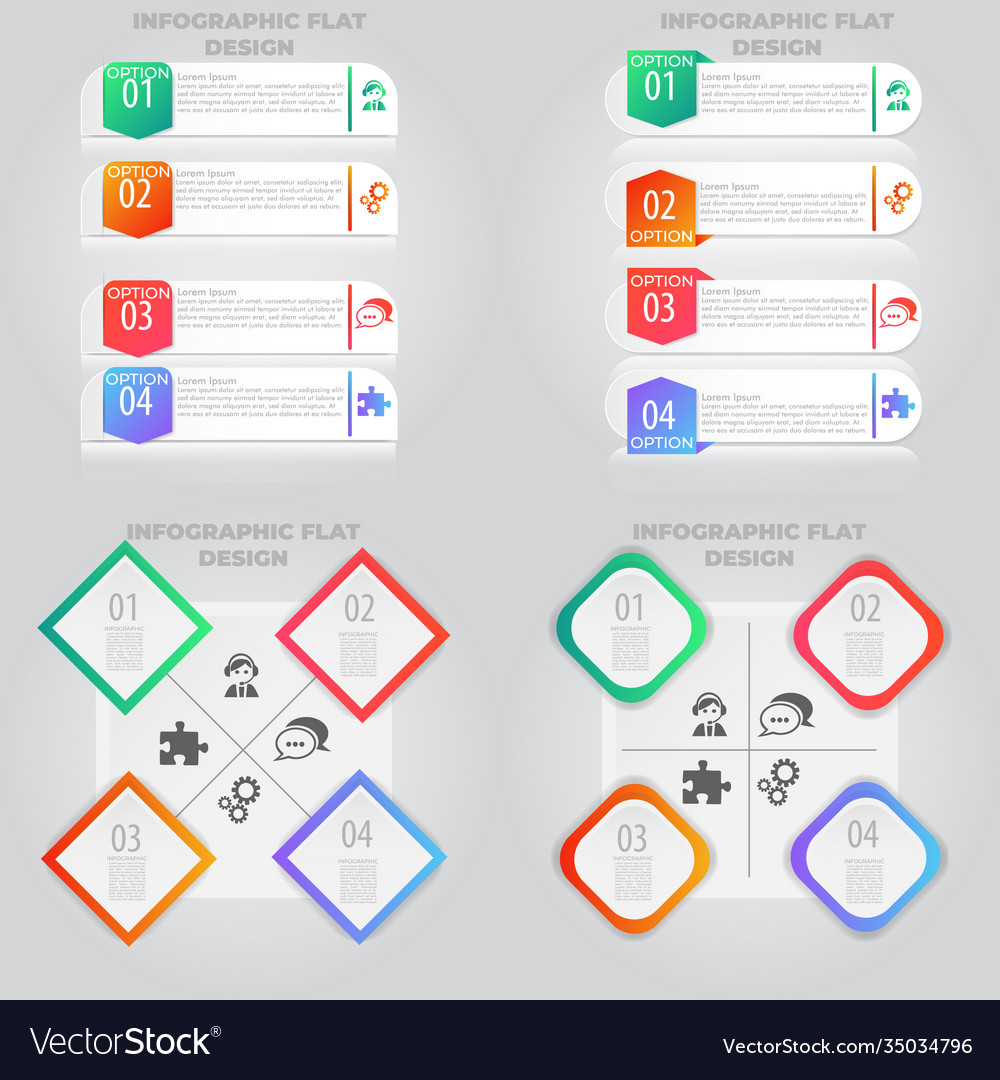Business data visualization process chart Vector Image