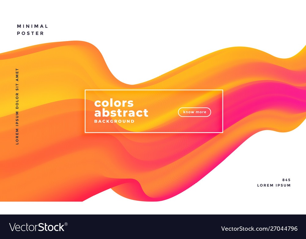 Colorful 3d flowing wave background abstract