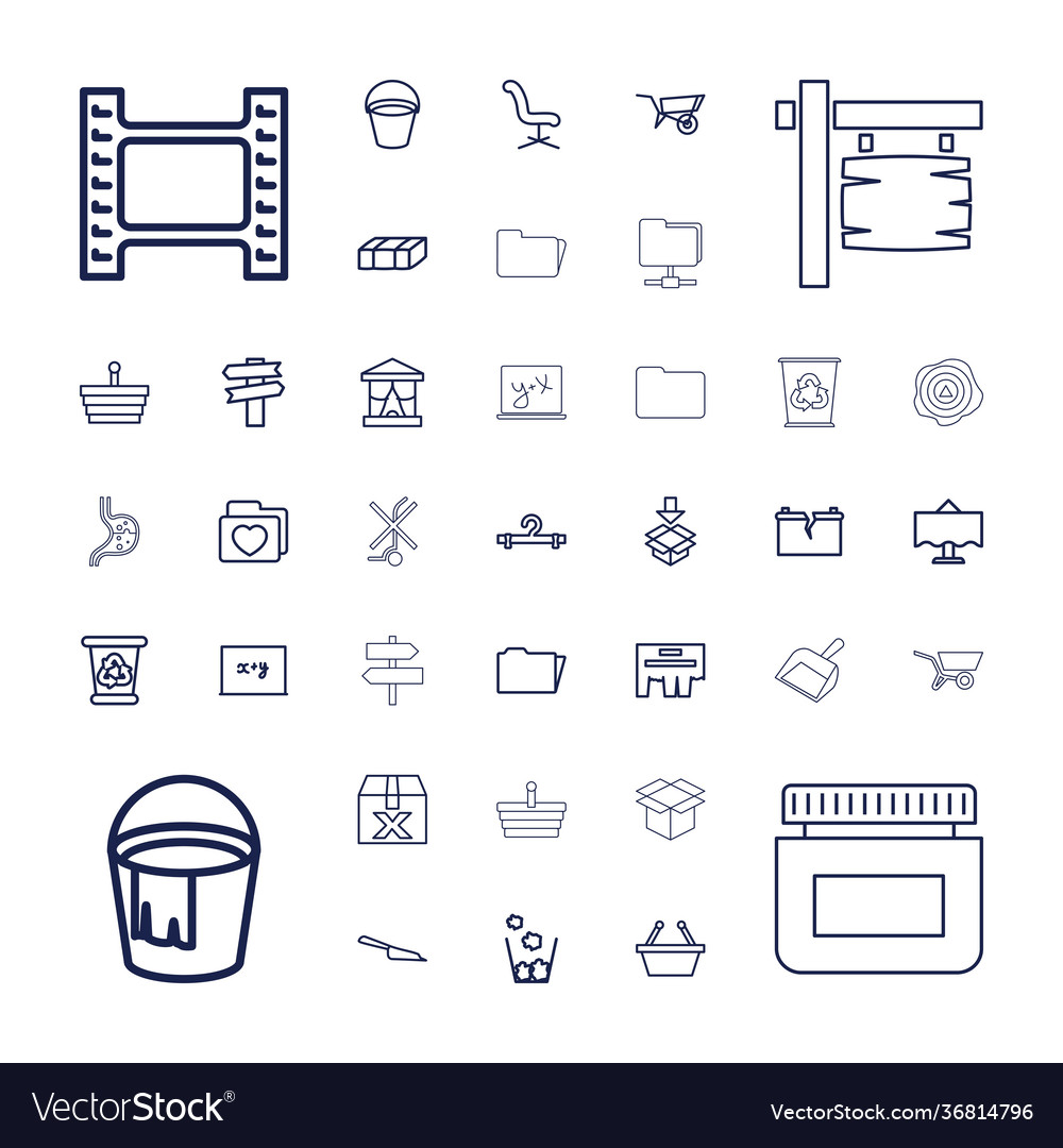 Empty icons Royalty Free Vector Image - VectorStock