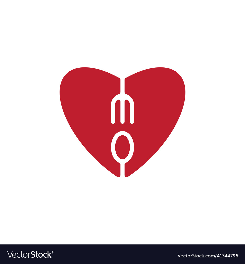 Food love logo concept