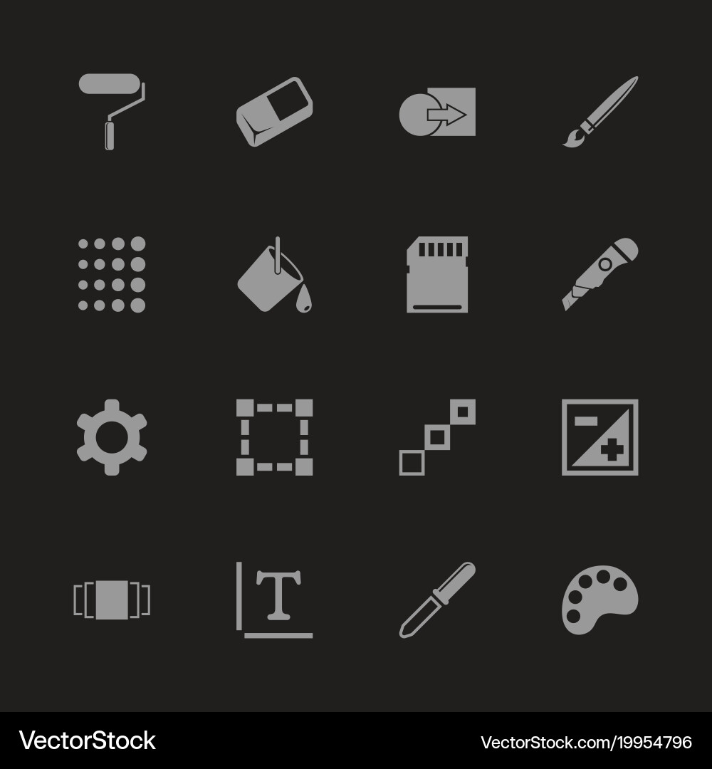 Image - flat icons Royalty Free Vector Image - VectorStock