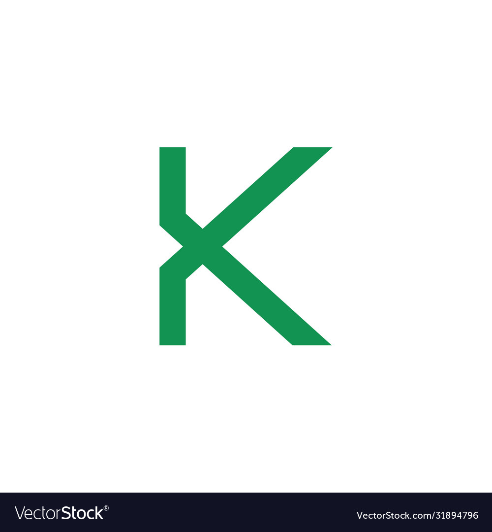 Initial letter k logo design template