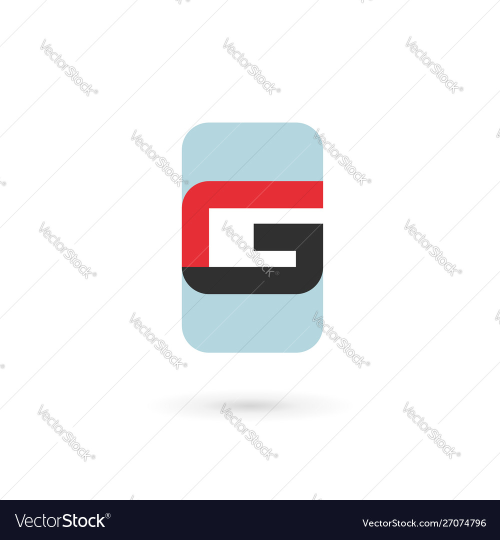 Letter g mobile phone logo icon design template Vector Image