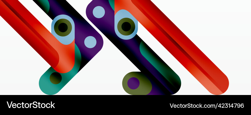 Lines geometric creative abstract background Vector Image