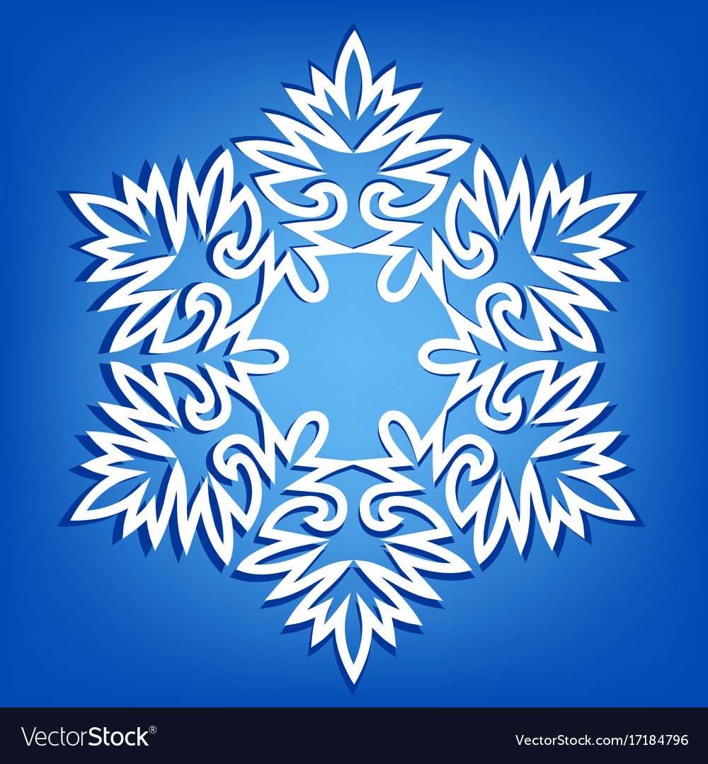 Snowflake with shadow