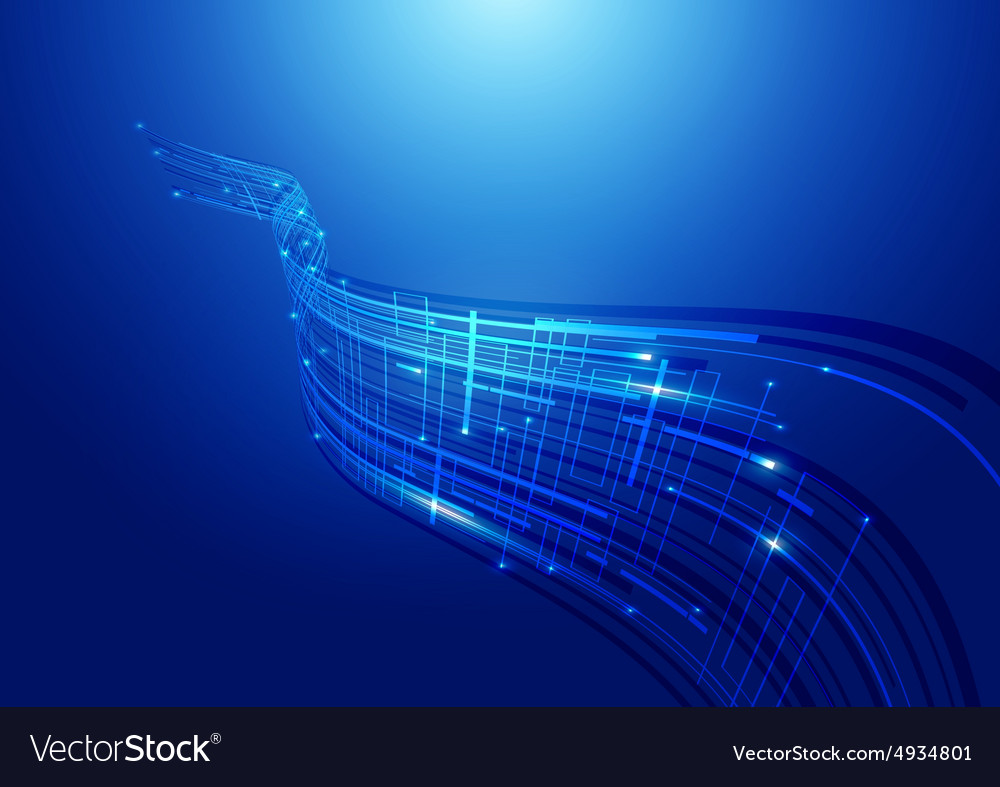 Abstract technology blue background Royalty Free Vector