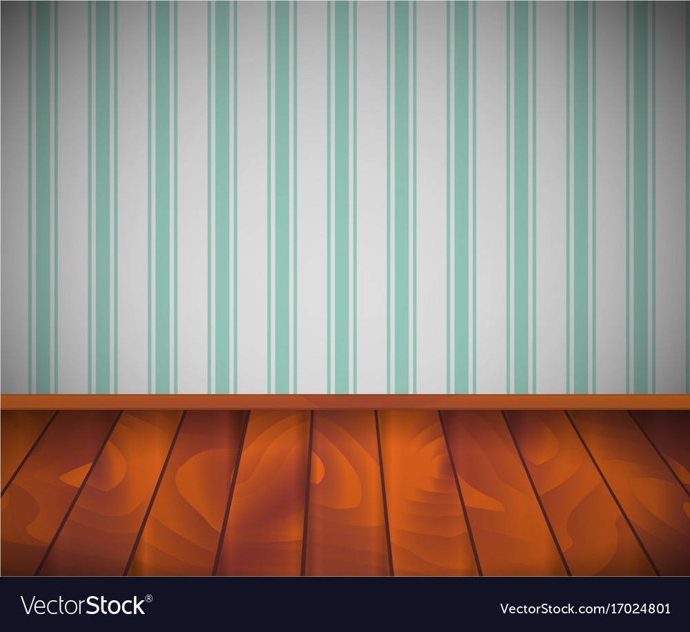 Background empty room with wooden floor or Vector Image Background empty room with wooden floor or Vector Image