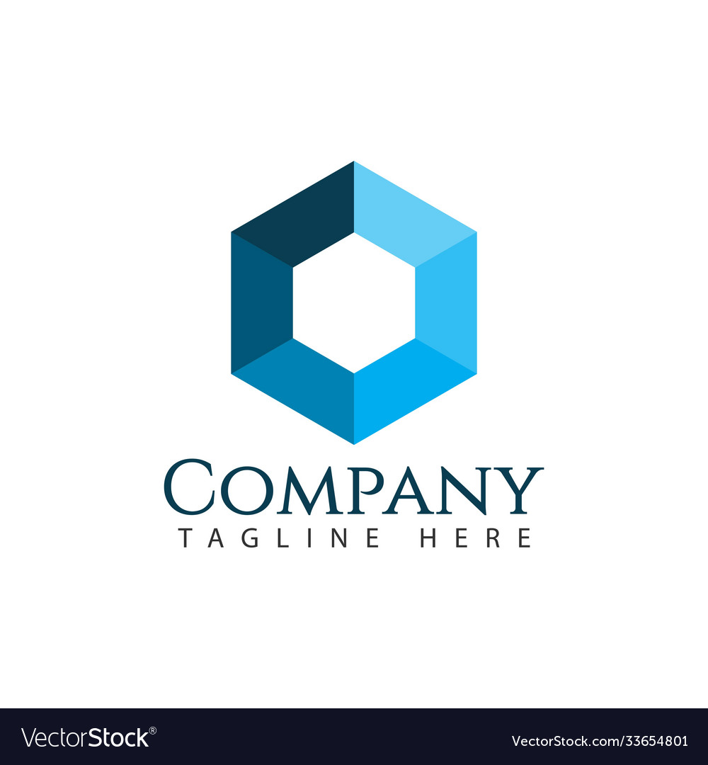 Company logo template design Royalty Free Vector Image