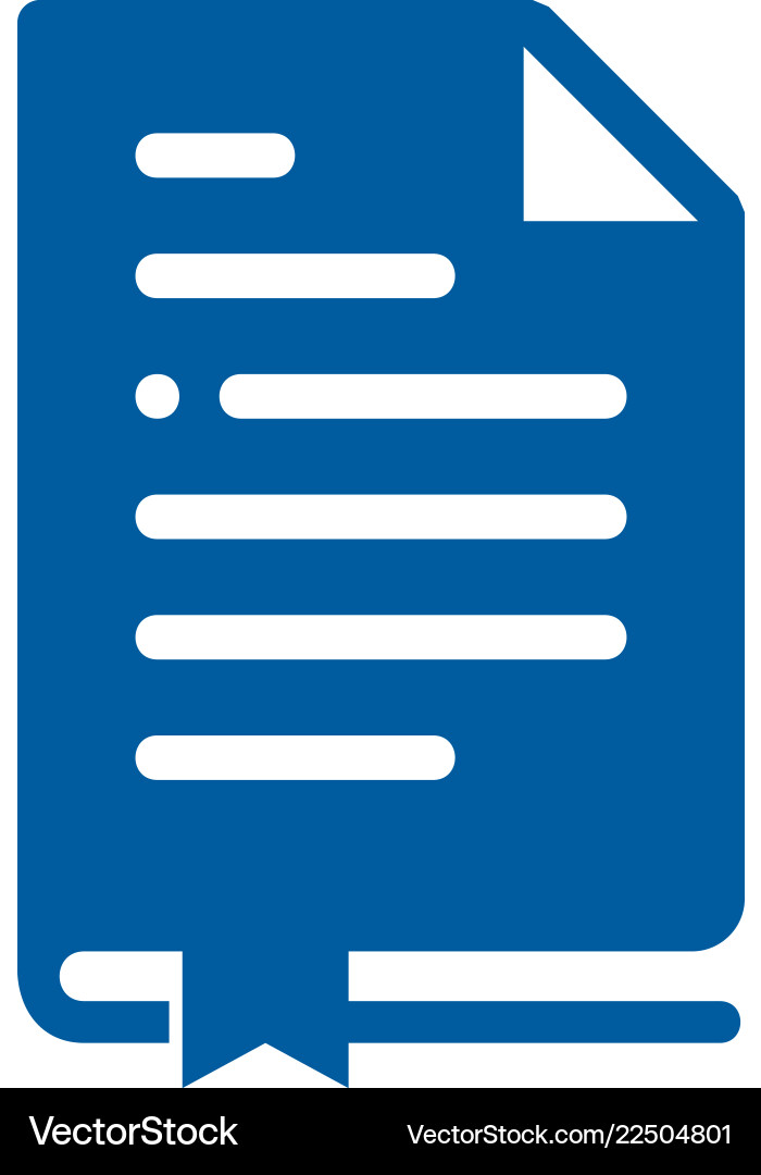 Document book logo icon design Royalty Free Vector Image