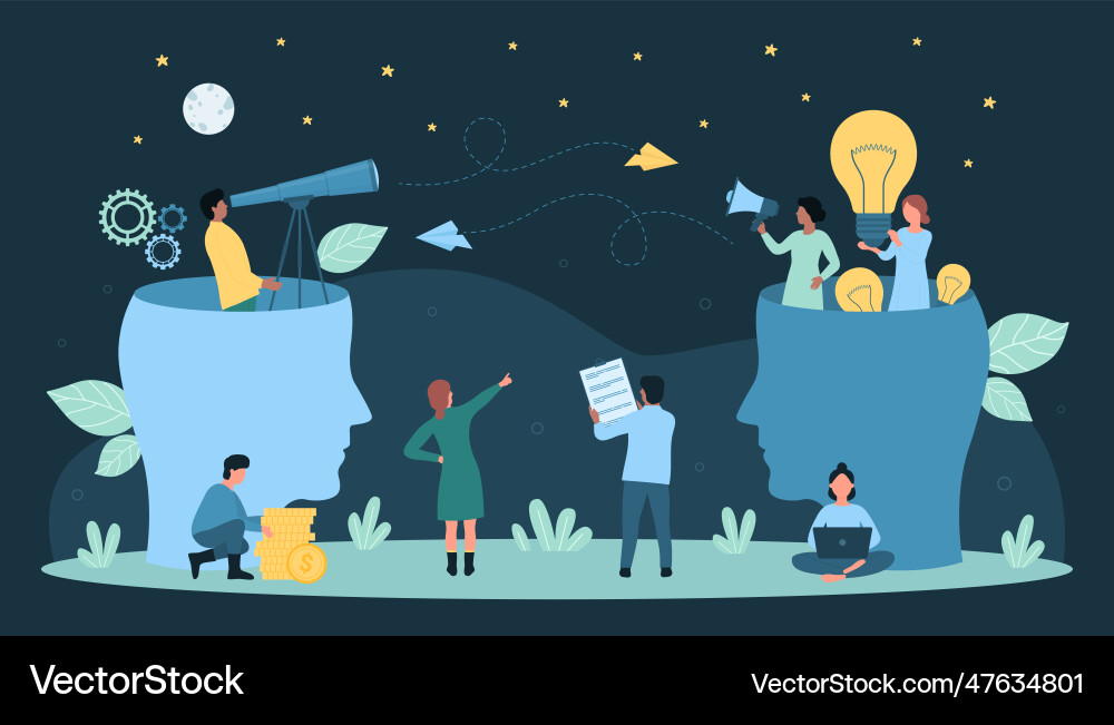 Human resources dark concept Royalty Free Vector Image