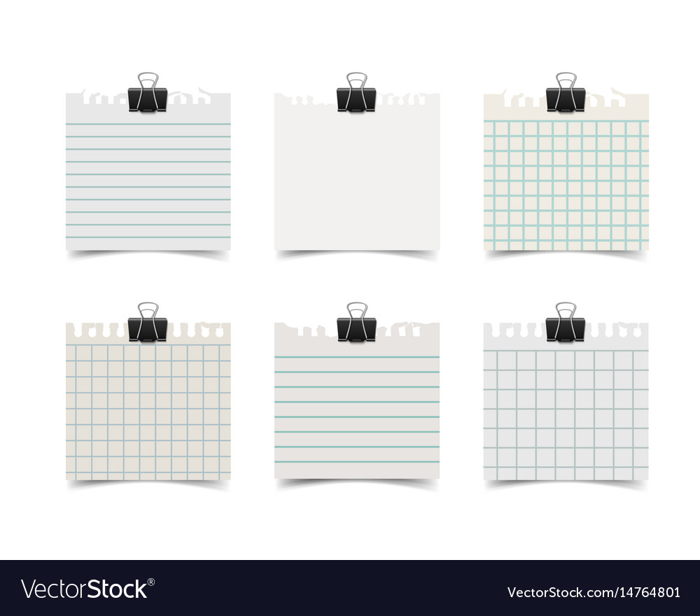 Old Fashion Sticky Notebook Paper Sheet Royalty Free Vector