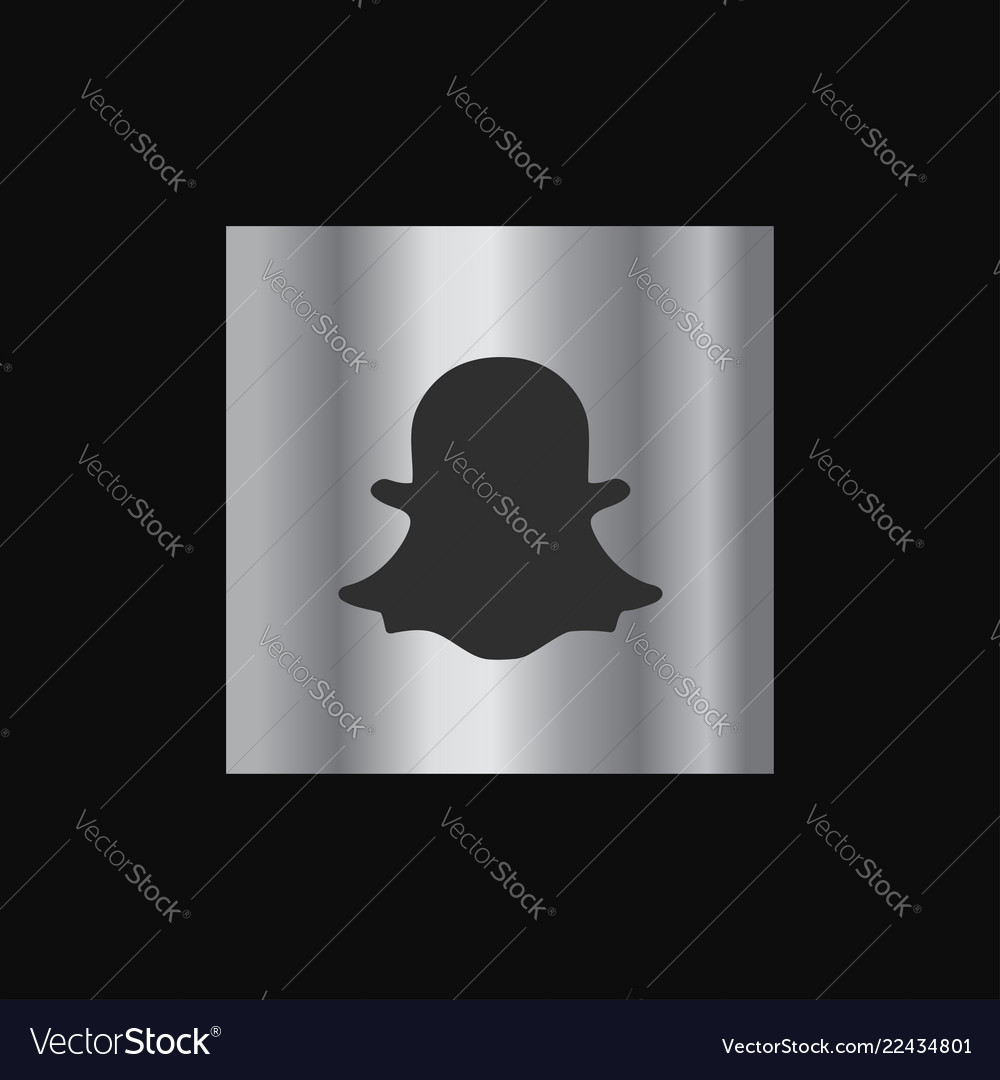 Snapchat icon design vector image Snapchat icon design