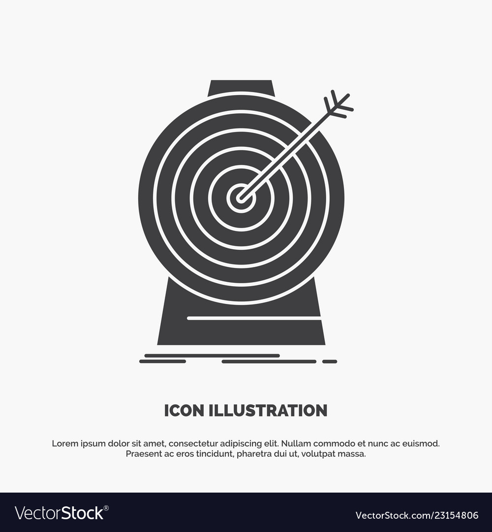 Aim focus goal target targeting icon glyph gray