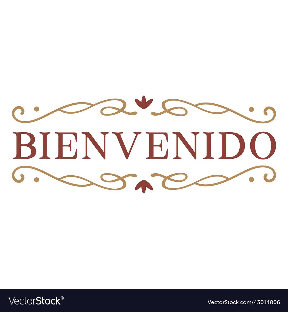 Bienvenido classic badge banner Royalty Free Vector Image