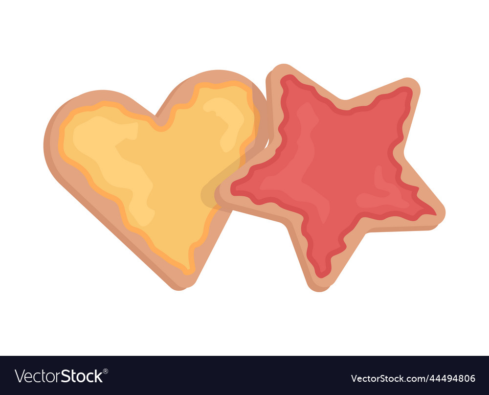 Cookies semi flat color object vector image Cookies semi flat color object