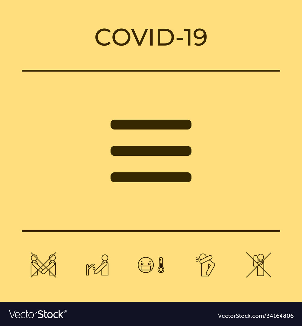 Menu icon symbol graphic elements for your design vector image Menu icon symbol graphic elements for your design
