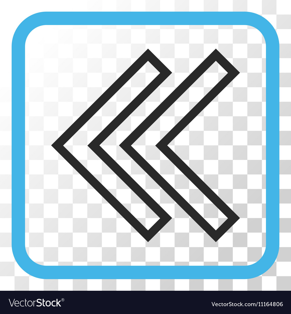 Shift left icon in a frame