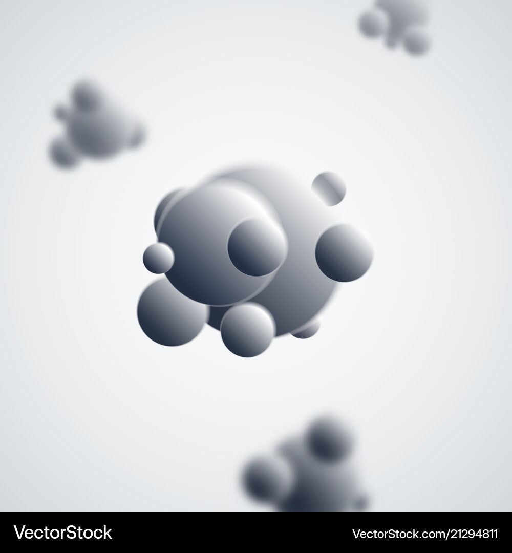 Abstract molecules atoms Royalty Free Vector Image