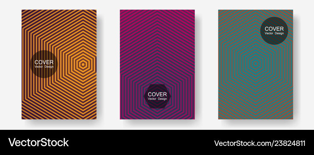 Geometric Design Templates For Banners Covers Vector Image