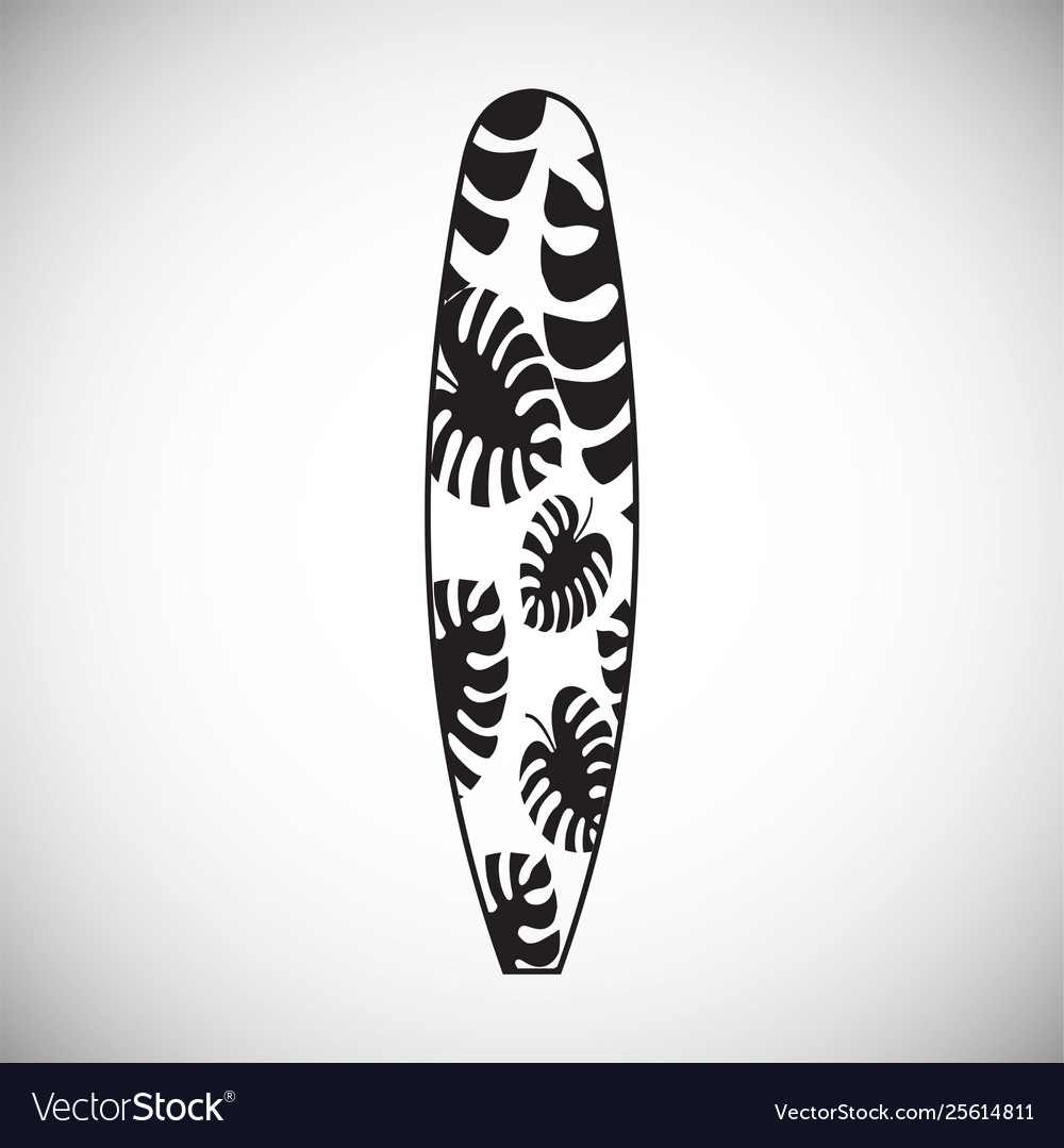Surfboard icons on background for graphic and web vector image Surfboard icons on background for graphic and web