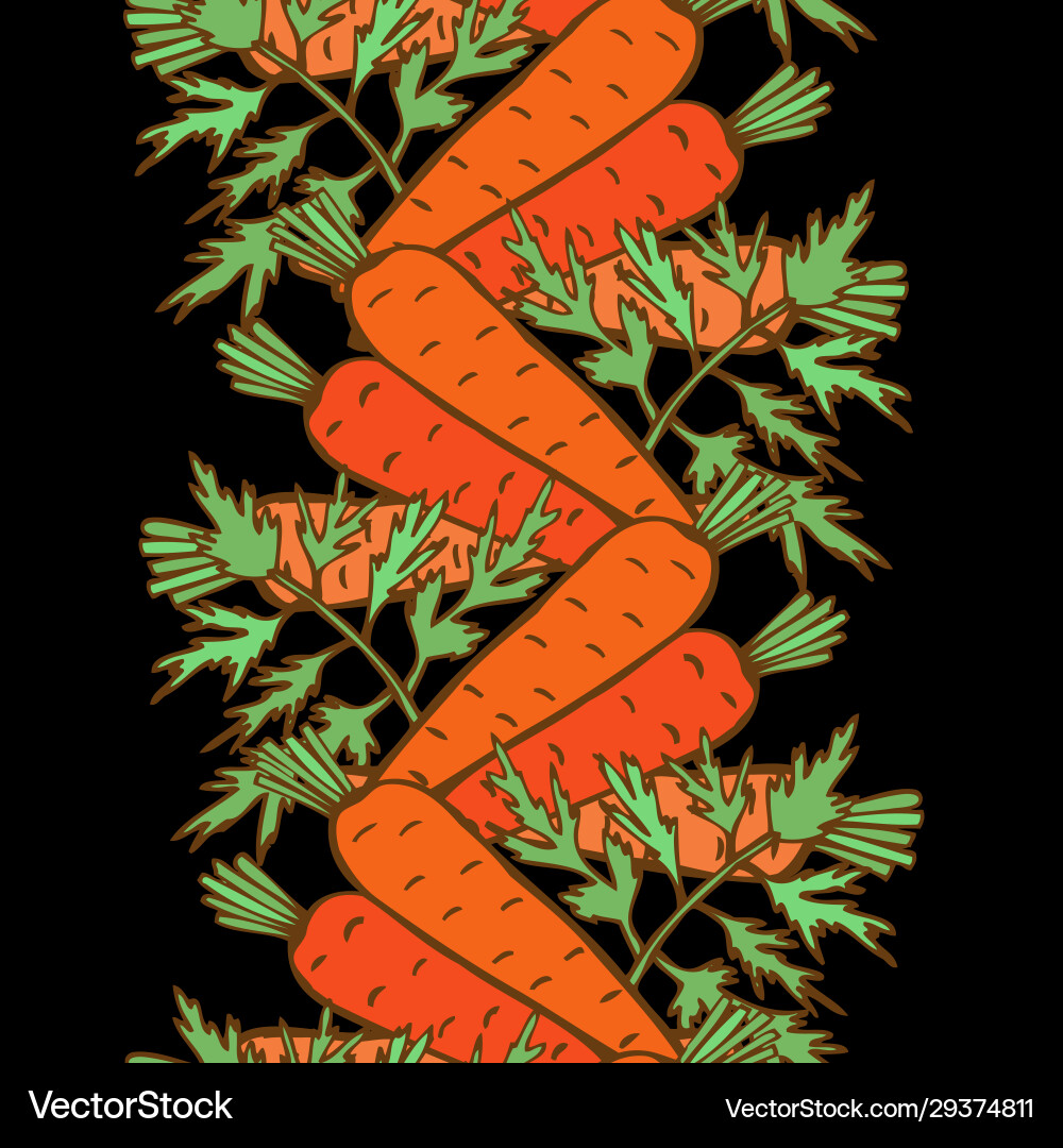 Vegetable seamless pattern Royalty Free Vector Image